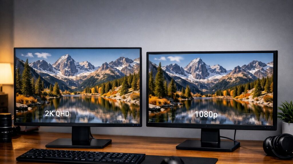 monitor 2k vs 1080p vale la pena el salto a qhd Monitor 2K vs 1080p: ¿Vale la pena el salto a QHD?