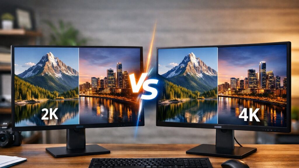 monitor 2k vs 4k cul resolucin conviene ms Monitor 2K vs 4K: cuál resolución conviene más