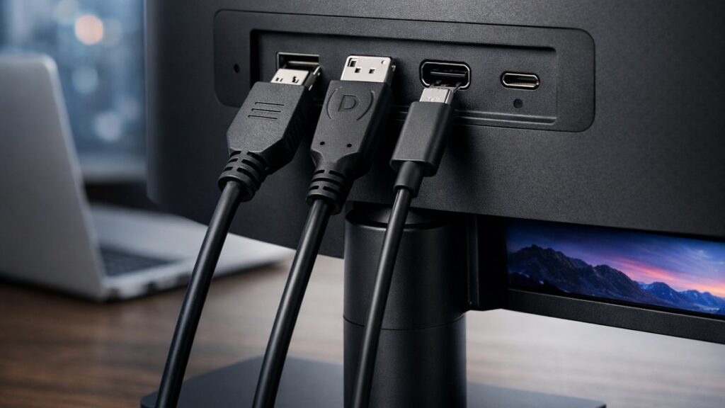 Conectividad monitores Xiaomi 2K: HDMI, DisplayPort y USB-C